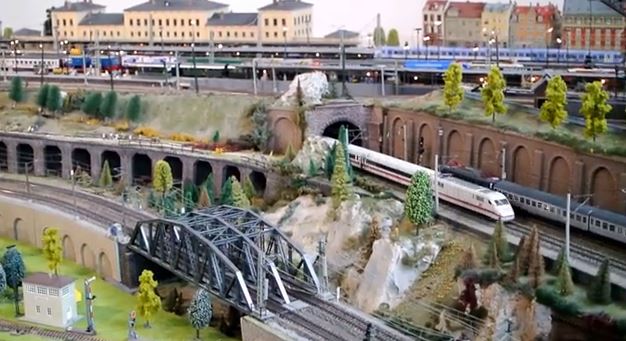 Deutsches museum transport center railway display