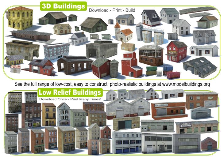 model train buildings