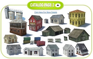 buy scale model railway buildings cheap