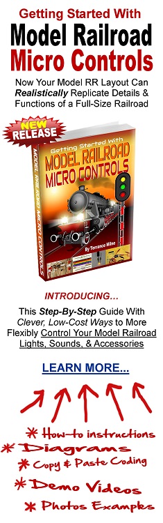 arduino micro controls for model railroads