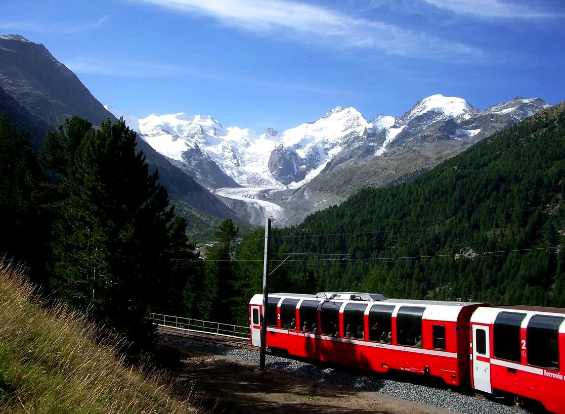 Bernina-express-rail vacation tours